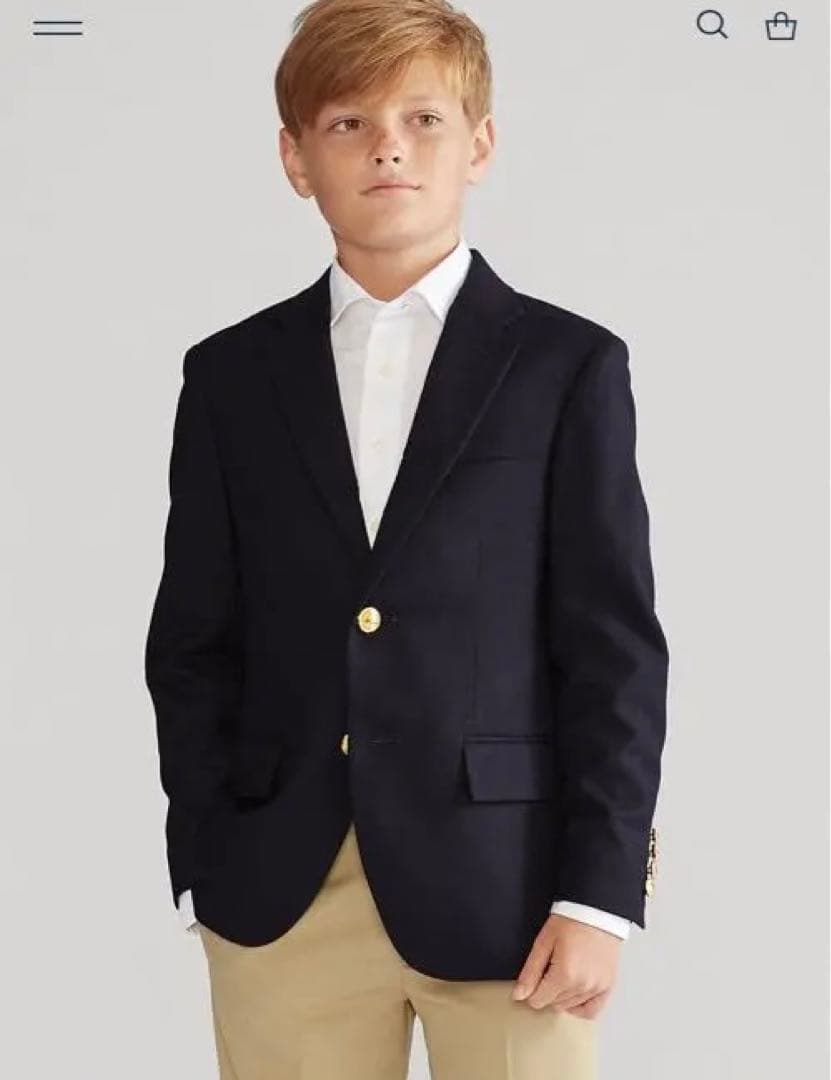 ポロ　ラルフローレン　ウール ブラスボタン スポーツコート