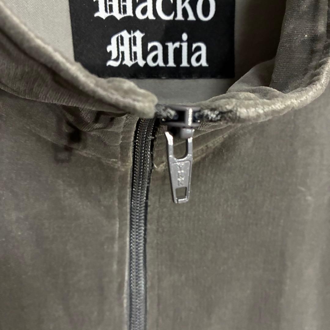 【完売モデル/タグ付】ワコマリア　刺繍ロゴ入　ベルベットトラックジャケット　XL