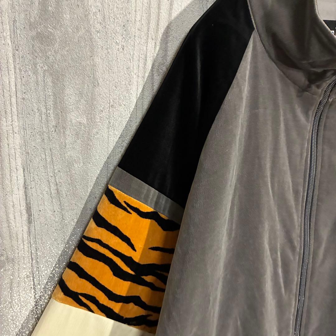 【完売モデル/タグ付】ワコマリア　刺繍ロゴ入　ベルベットトラックジャケット　XL