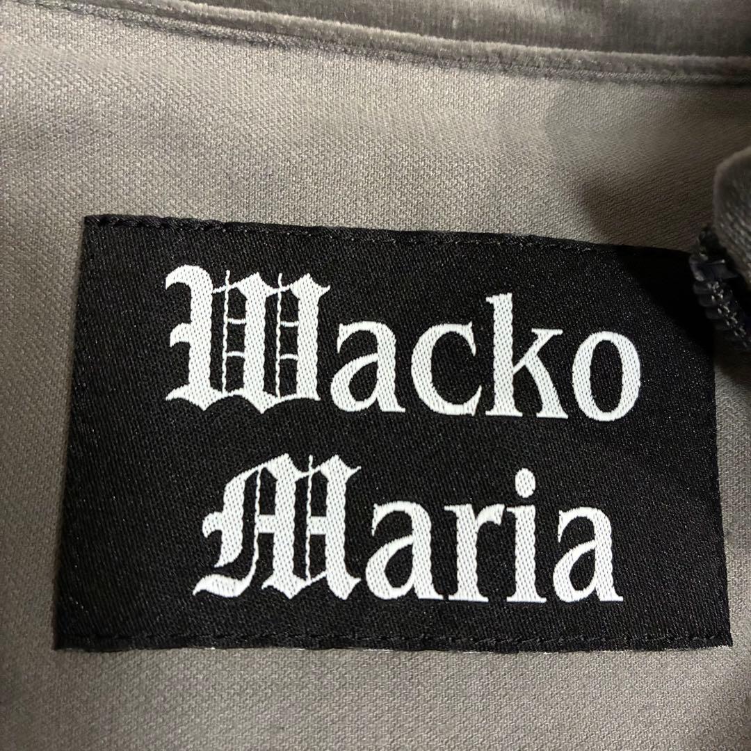 【完売モデル/タグ付】ワコマリア　刺繍ロゴ入　ベルベットトラックジャケット　XL