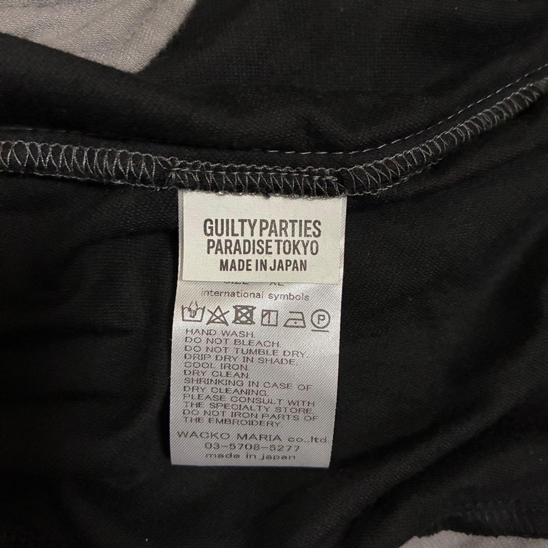 【完売モデル/タグ付】ワコマリア　刺繍ロゴ入　ベルベットトラックジャケット　XL