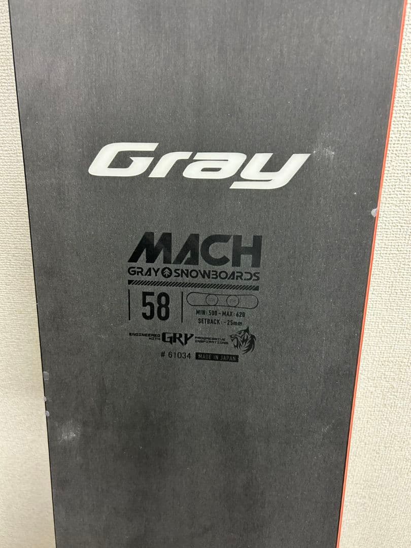 【超美品】Gray MACH 158cm グレイ マッハ スノーボード