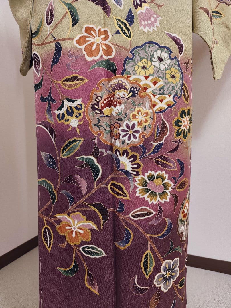 ❰6524❱ フルセット　訪問着 作家　袋帯　帯締め　帯揚げ　正絹　着物