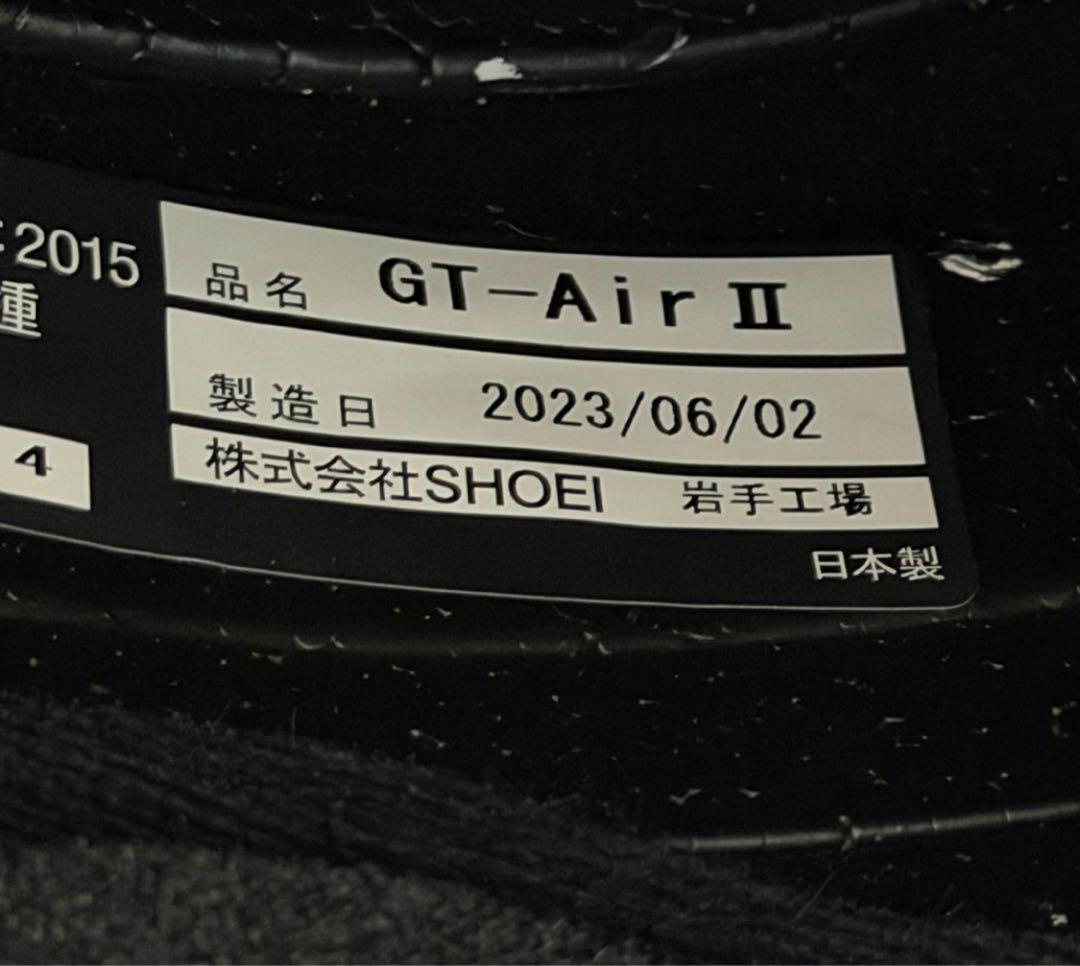 【SHOEI】GT-Air II アンスラサイトメタリック(ガンメタ) Lサイズ