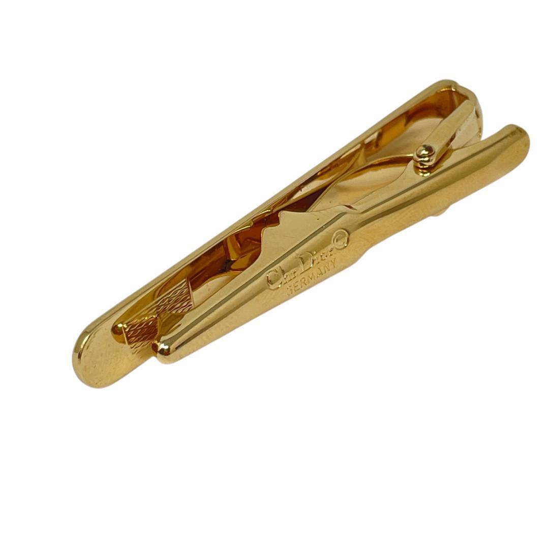 美品 箱付 80s ディオール ネクタイピン カフス ドイツ刻印 ゴールド