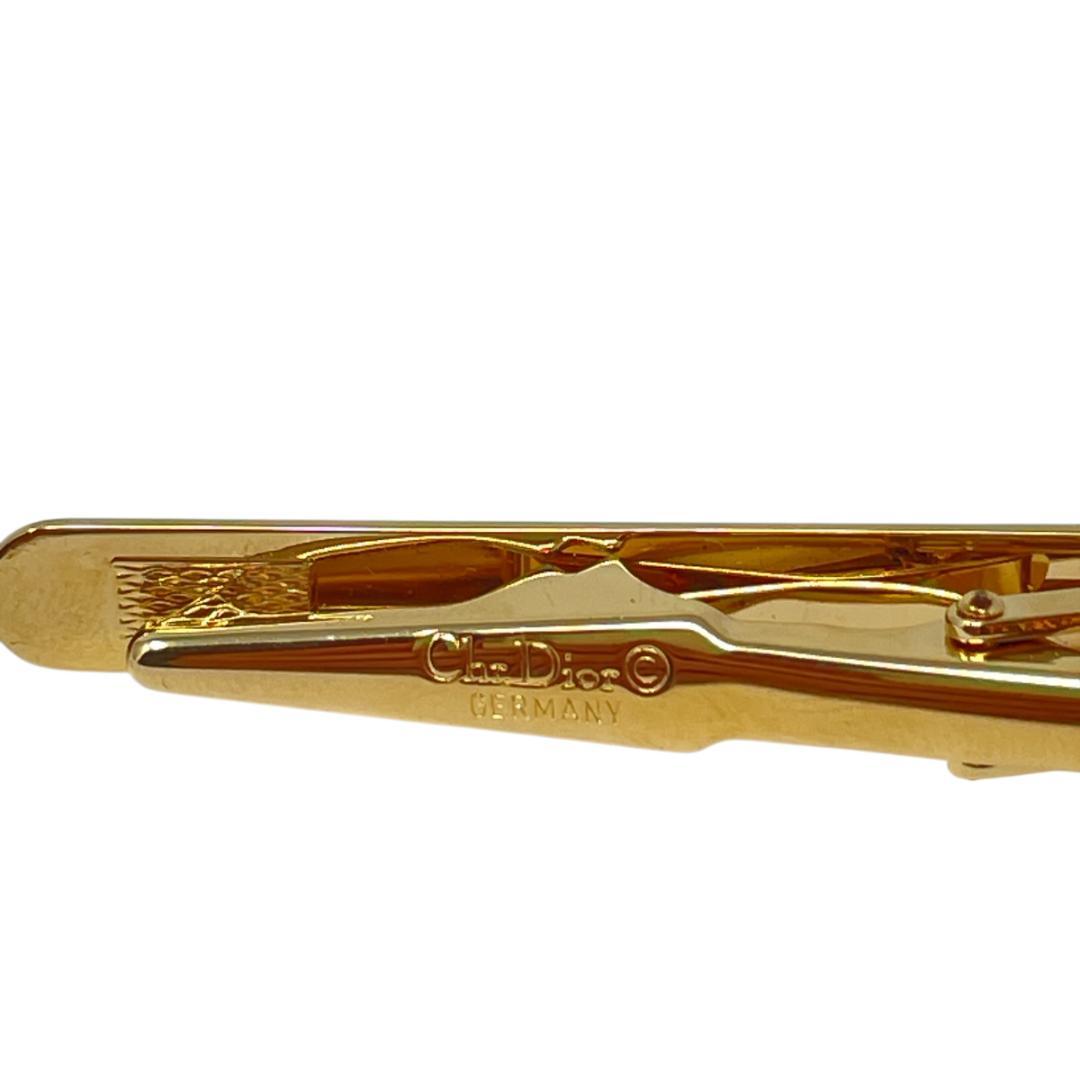 美品 箱付 80s ディオール ネクタイピン カフス ドイツ刻印 ゴールド