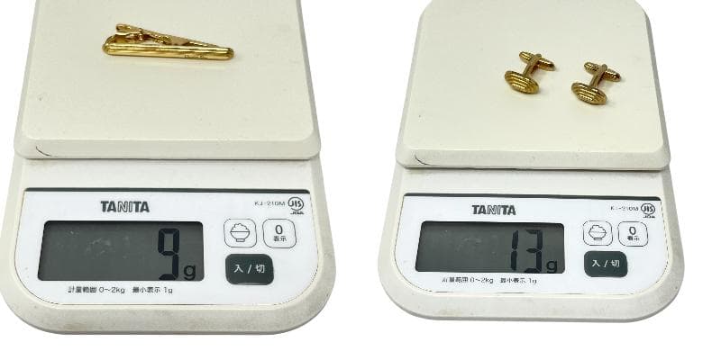 美品 箱付 80s ディオール ネクタイピン カフス ドイツ刻印 ゴールド