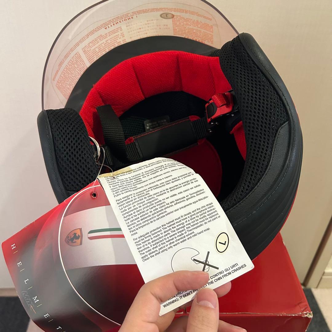 【激レアコラボ⭐︎未使用】momo モモデザイン　フェラーリ ヘルメット　Lサイズ