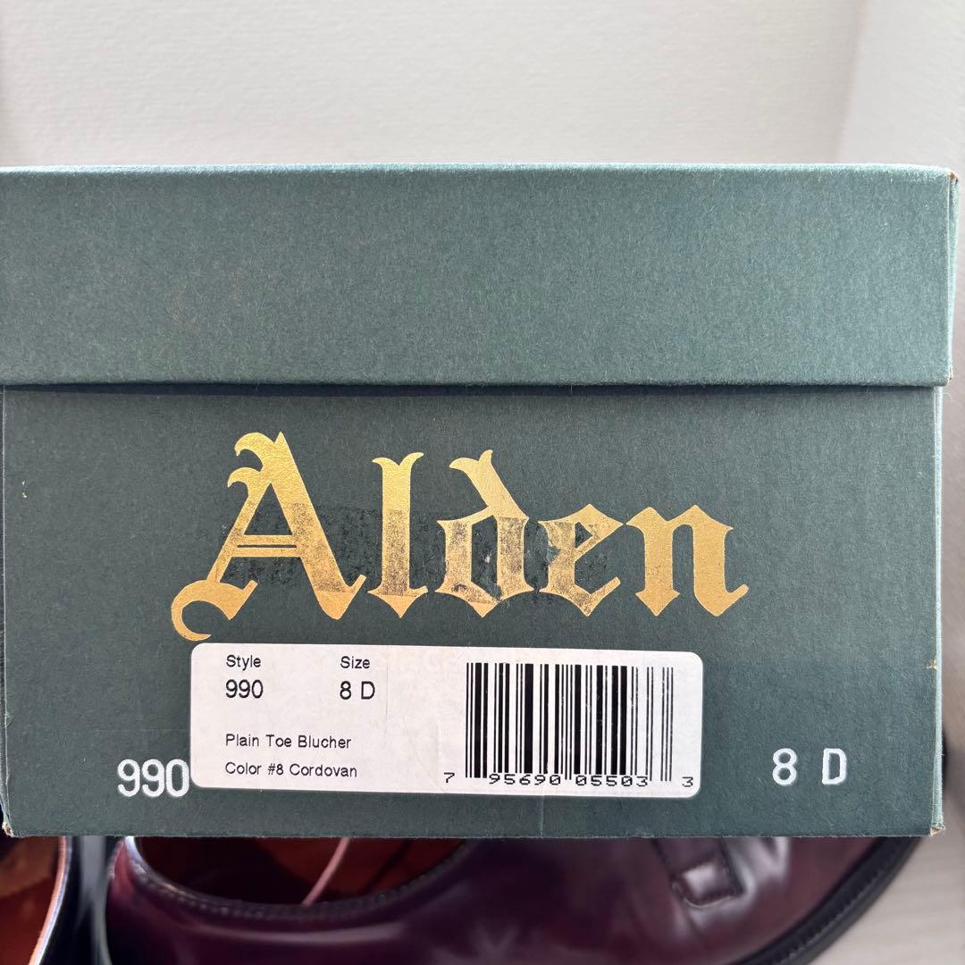 [美品]Alden 990 #8 us8d バーガンディ