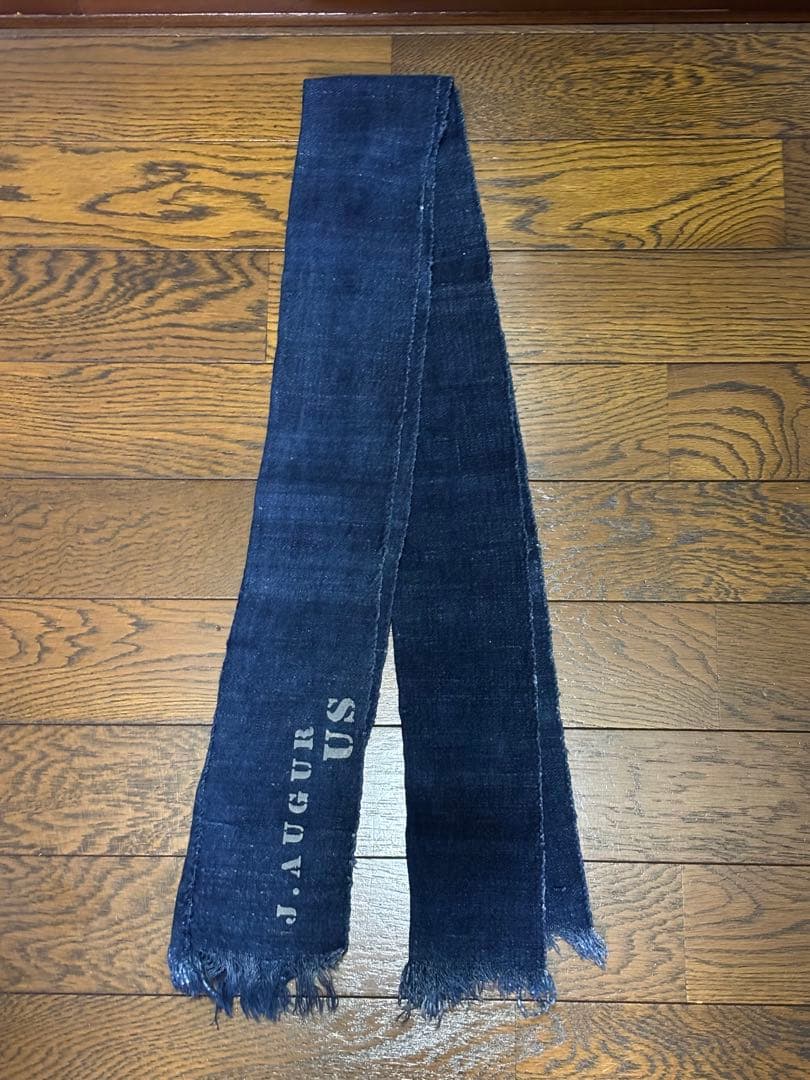 【美品】ジュディーオーガー/J.AUGUR /ヴィンテージデニム生地/マフラー