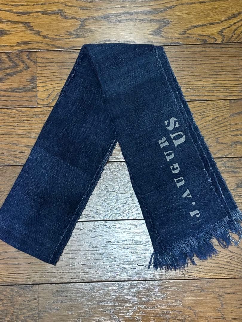 【美品】ジュディーオーガー/J.AUGUR /ヴィンテージデニム生地/マフラー