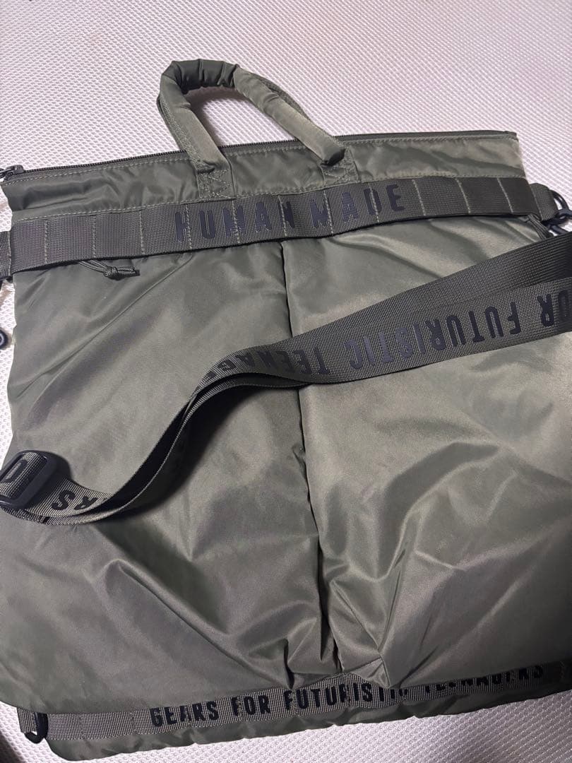 コ*ジ様 HUMAN MADE オリーブ ショルダーバッグヘルメットバッグ