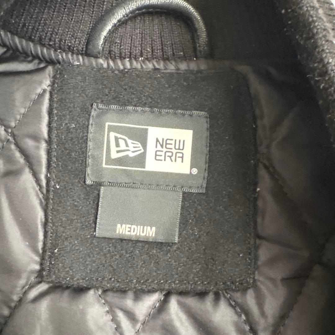 NEW ERA スタジャン ラムレザー キルティング サイズM