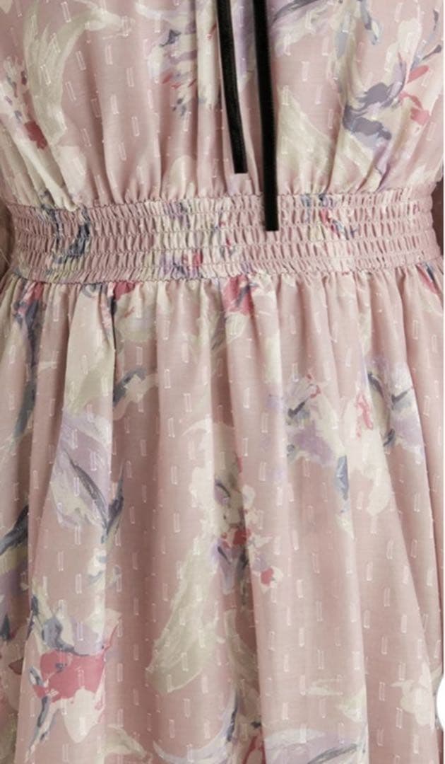 完売品♪♪新品　セルフォード　ペイントフラワーワンピース　38 ピンク