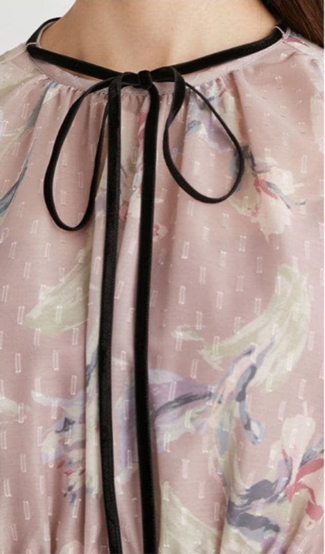 完売品♪♪新品　セルフォード　ペイントフラワーワンピース　38 ピンク