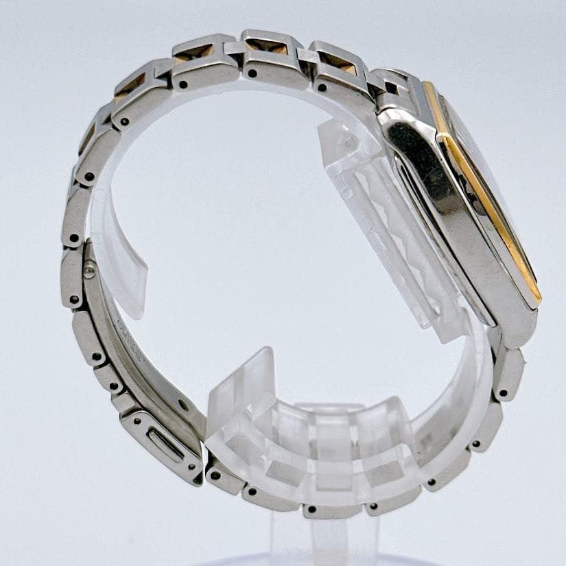 美品 セイコー ルキア ソーラー電波 レディース腕時計 ピンク文字盤 トノー型