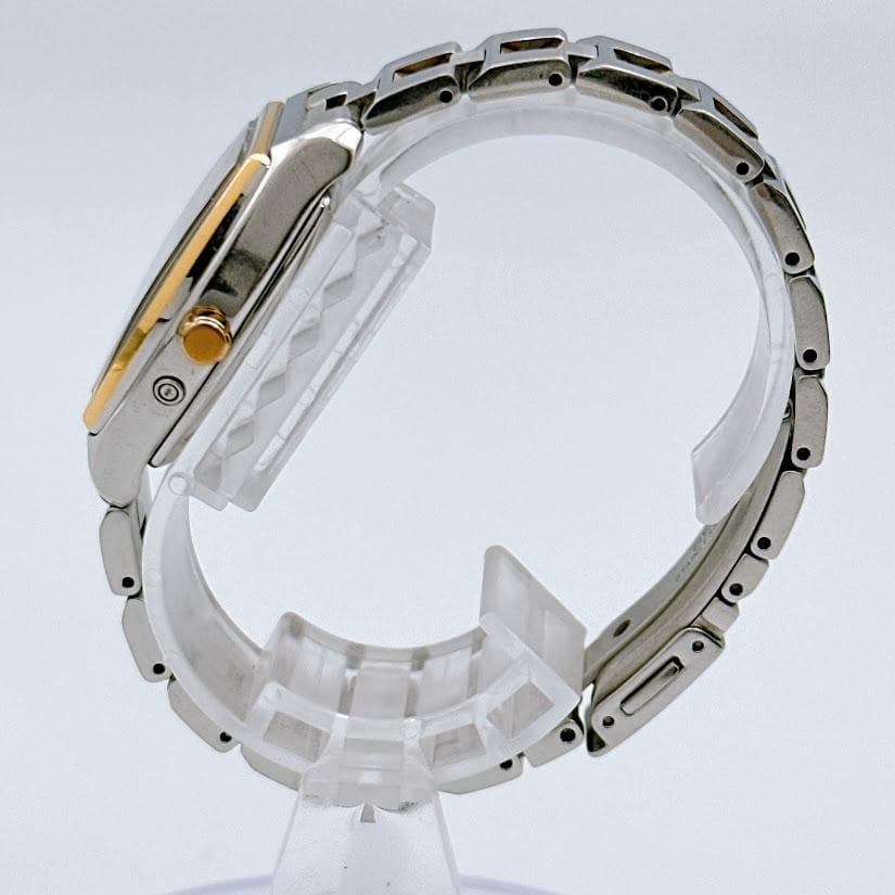 美品 セイコー ルキア ソーラー電波 レディース腕時計 ピンク文字盤 トノー型