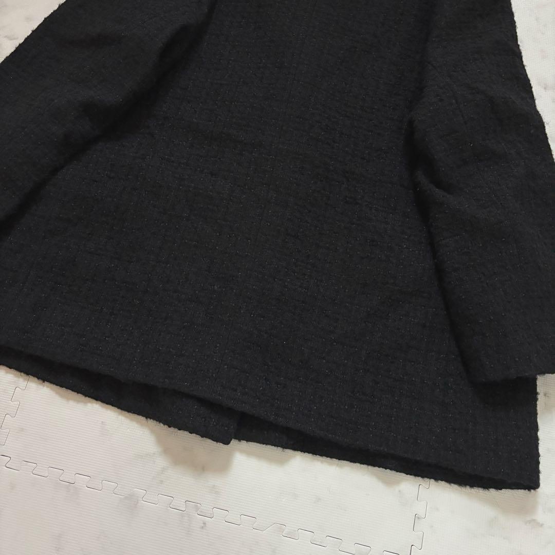 美品✨23AWドゥーズィエムクラス ツイードジャケット　アルパカ　ダブル　黒