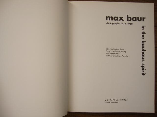 アート・デザイン・音楽 In the Bauhaus Spirit: Photographs 1925