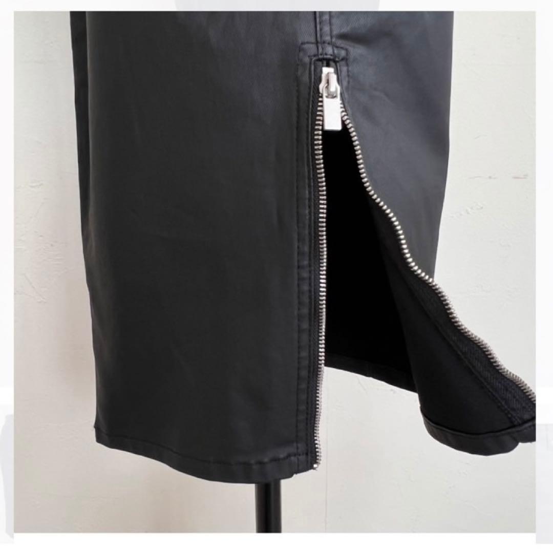 SYSORUS × akko3839　コーティングデニムタイトスカート