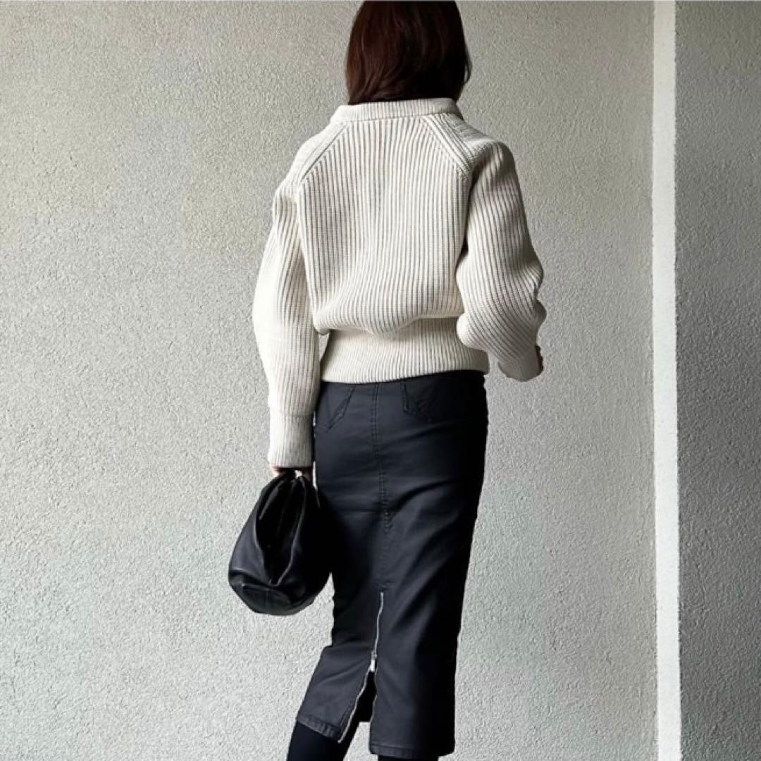 SYSORUS × akko3839　コーティングデニムタイトスカート