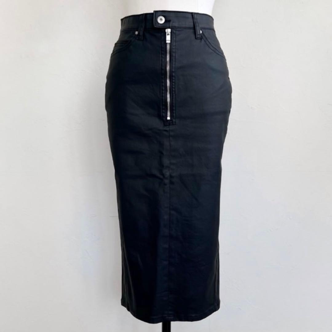 SYSORUS × akko3839　コーティングデニムタイトスカート