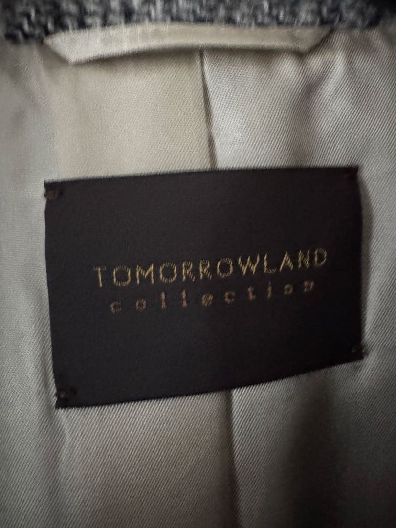 値下げ　TOMORROWLAND collection チェックダブルコート