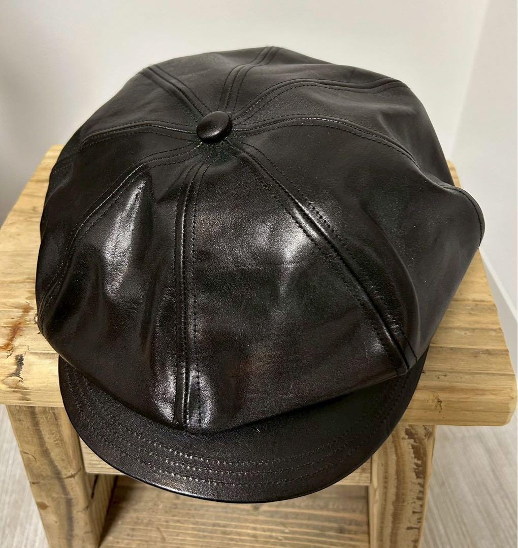 帽子 solaris old boy leather casquette 58cm