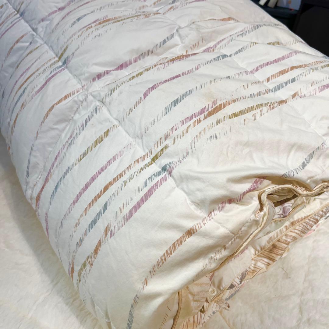 丸八真綿　羽毛掛け布団　シングル　150×210cm