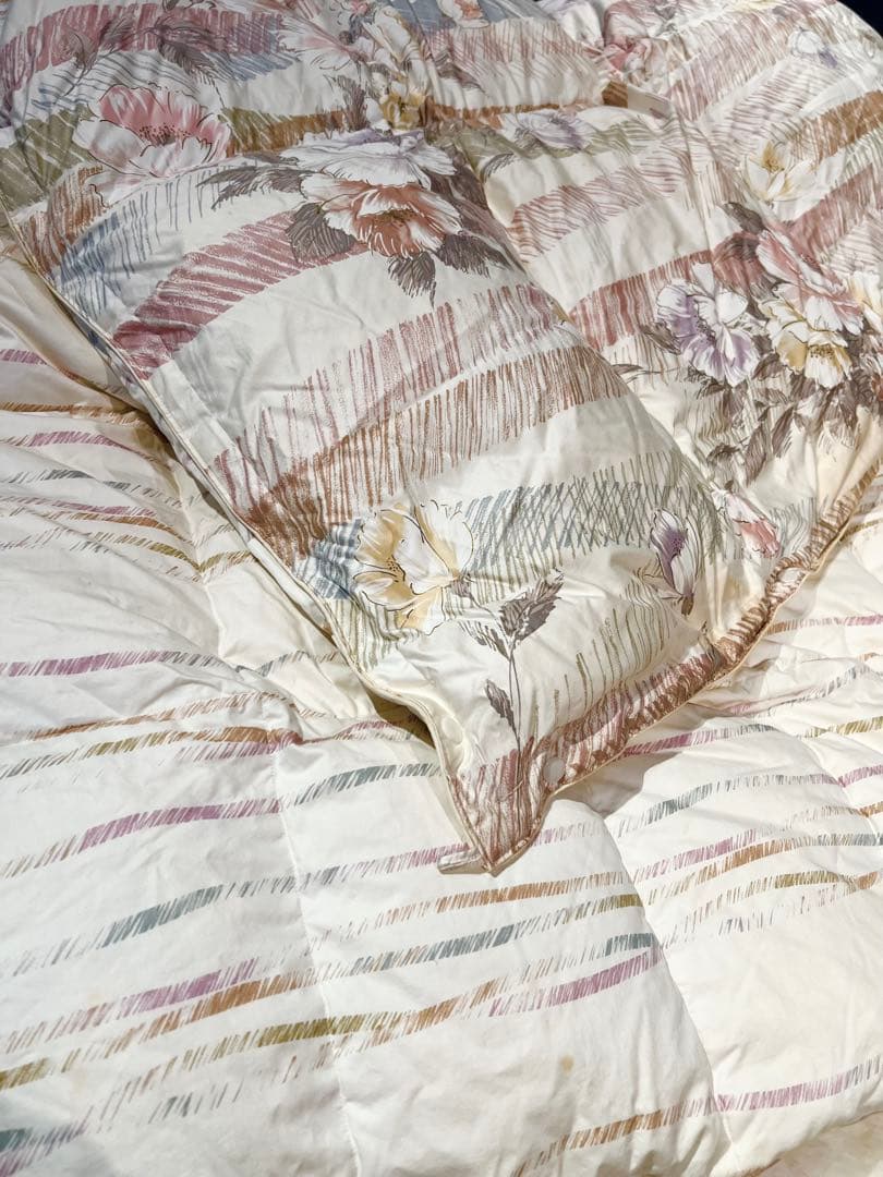 丸八真綿　羽毛掛け布団　シングル　150×210cm