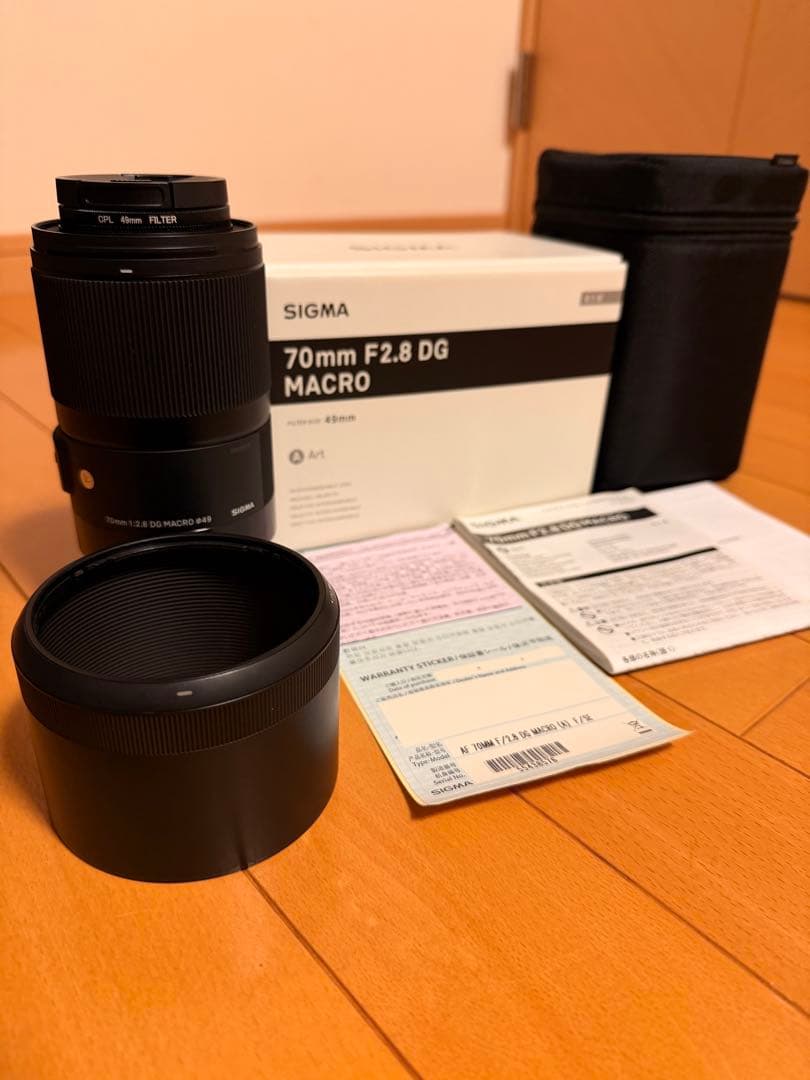 SIGMA 70mm F2.8 DG MACRO【PLフィルター付き】