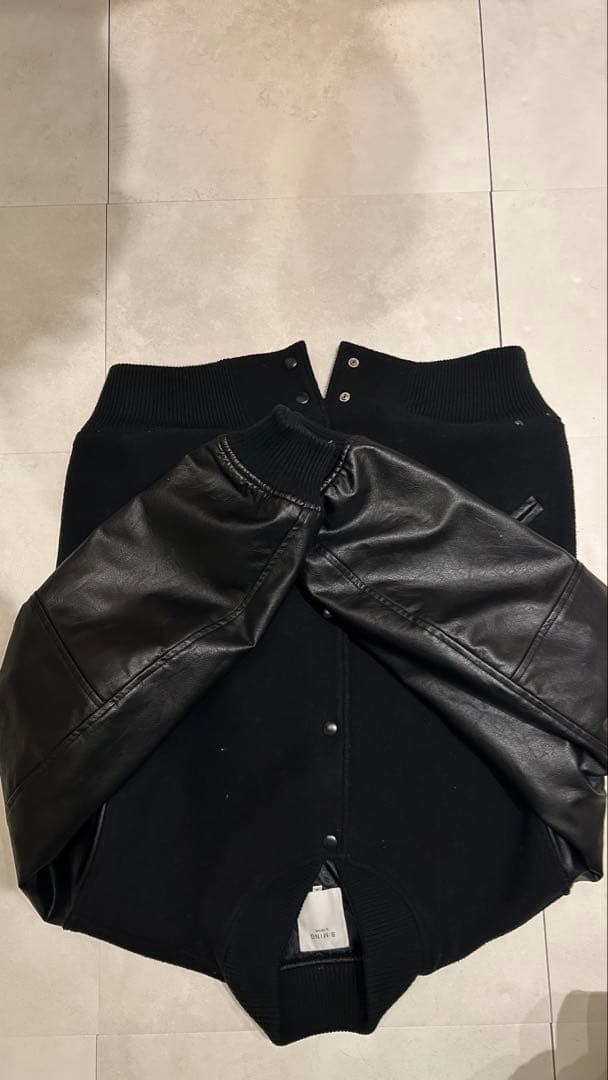 Beams スタジャン　レザー