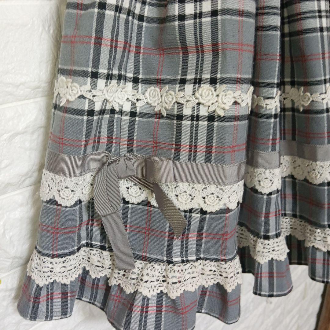 BABY.THE STARS SHINE BRIGHTグレーチェック スカート