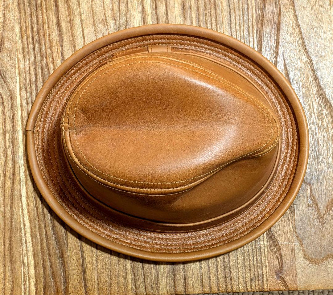 NEW YORK HAT ニューヨーク ビンテージフェドラ 中折れハット　レザー