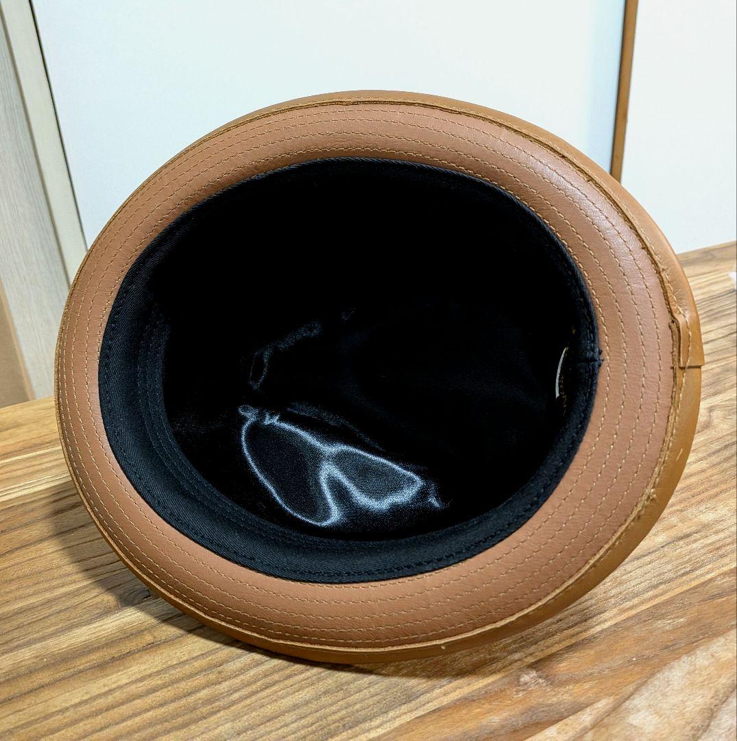 NEW YORK HAT ニューヨーク ビンテージフェドラ 中折れハット　レザー