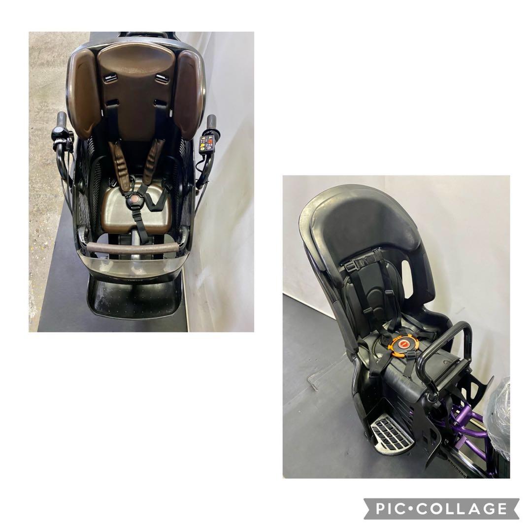 1年保証 ヤマハ　パスキッス　20インチ　子供乗せ　紫色　電動アシスト自転車