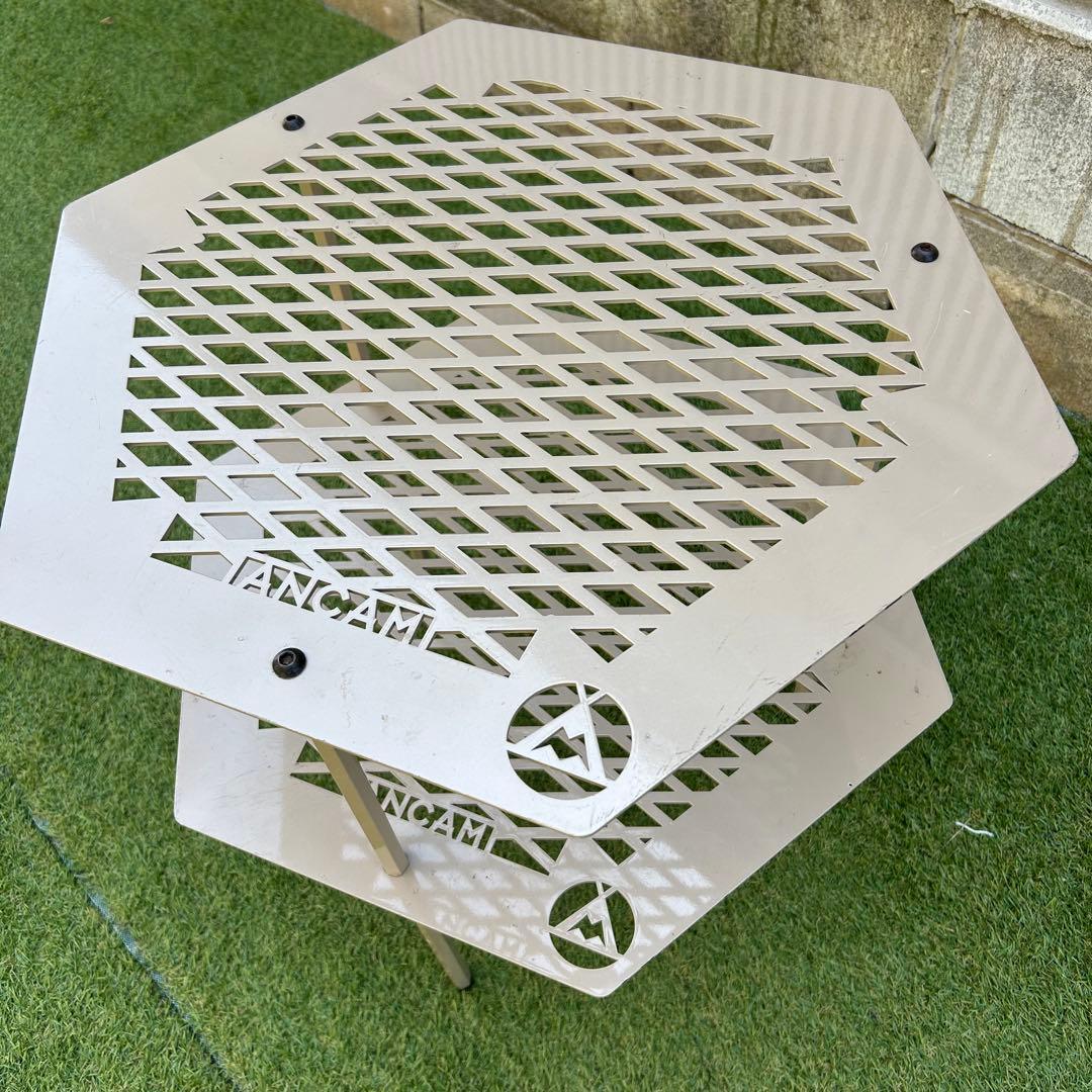 希少カラー　ANCAM アナキャン　テーブル　メタヘキテ　カーキ色