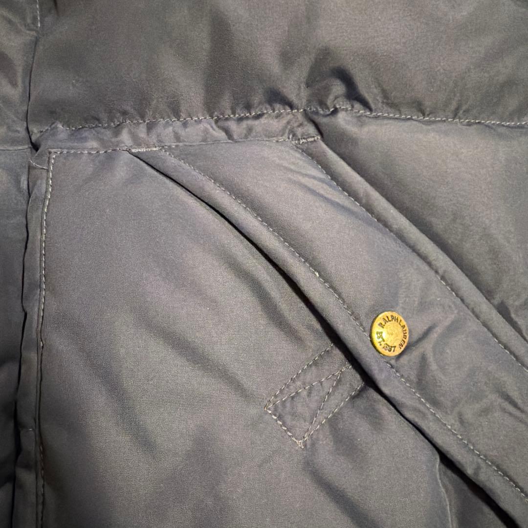 Ralph Lauren フード付きダウンベスト ネイビーSP