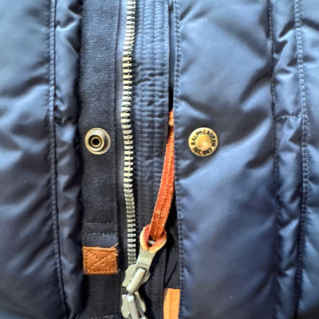 Ralph Lauren フード付きダウンベスト ネイビーSP