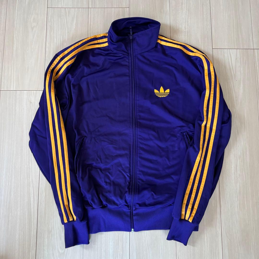 adidas 紫色 ジャージ XLサイズ