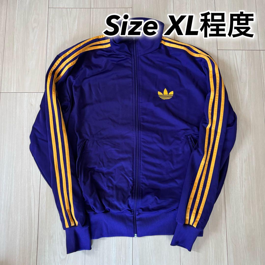 adidas 紫色 ジャージ XLサイズ