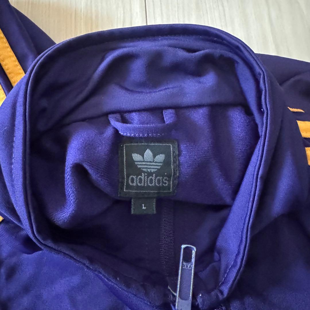 adidas 紫色 ジャージ XLサイズ