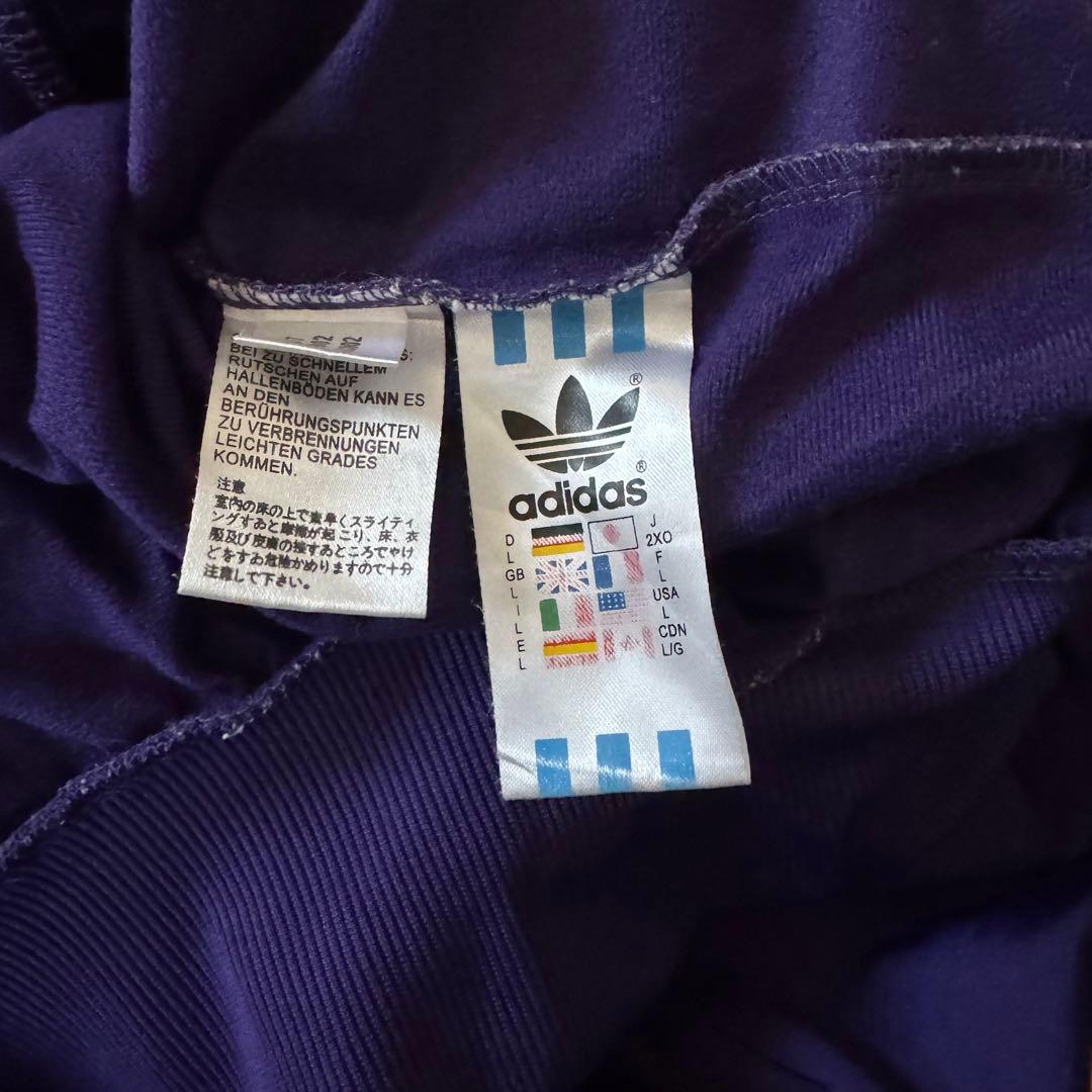 adidas 紫色 ジャージ XLサイズ