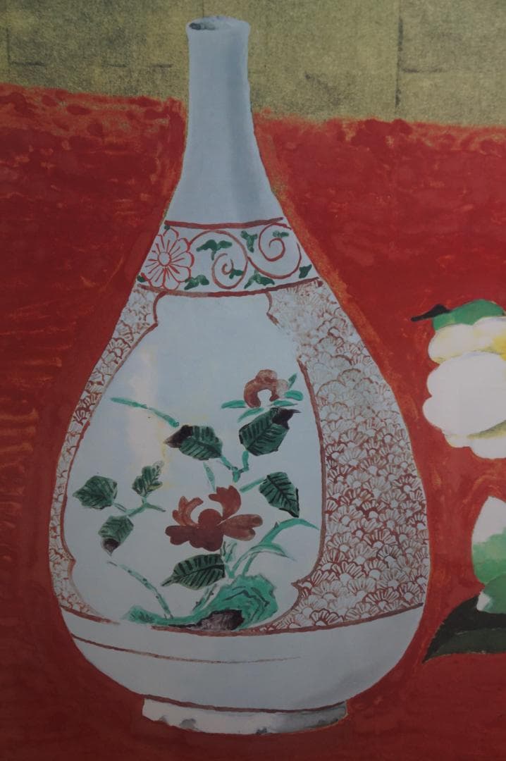 複製 小倉遊亀 415/2000 好日 額装 師安田靫彦 自然画