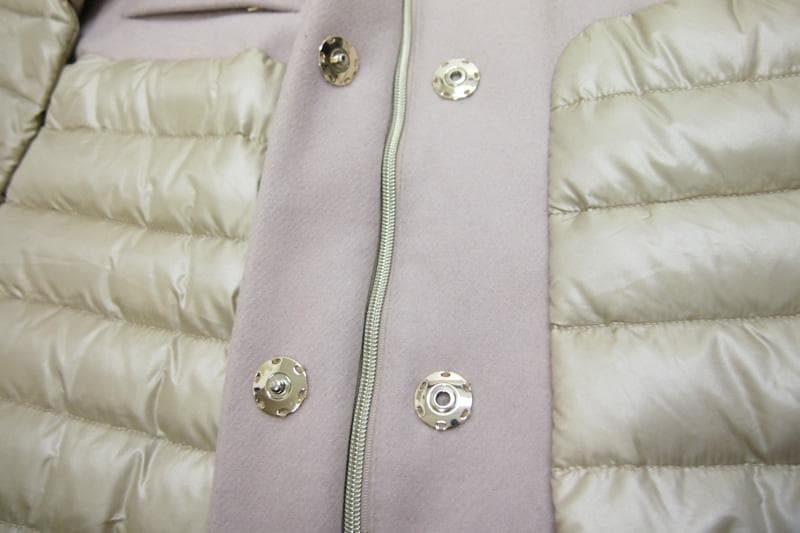 マレーラMARELLA ロングダウンコート（44）ベージュ 異素材使いがおしゃれ