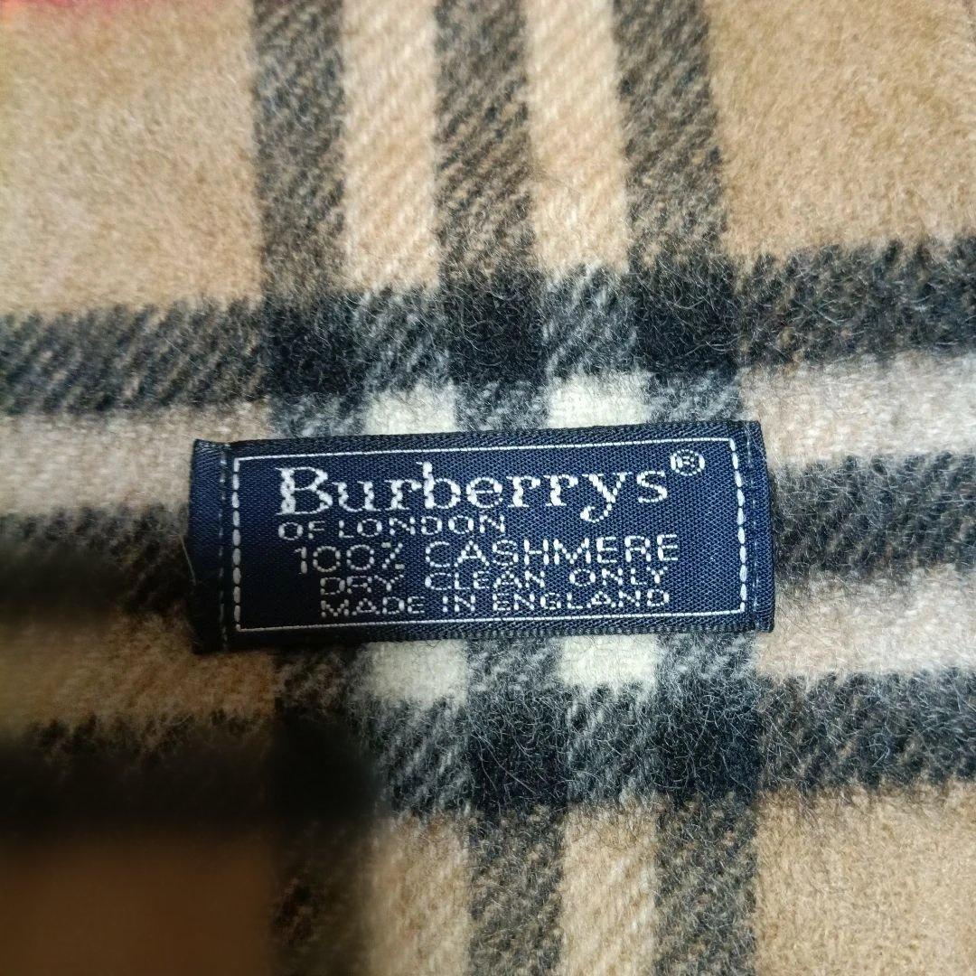 バーバリーズ　カシミヤマフラー　ノバチェック　ベージュ　超美品