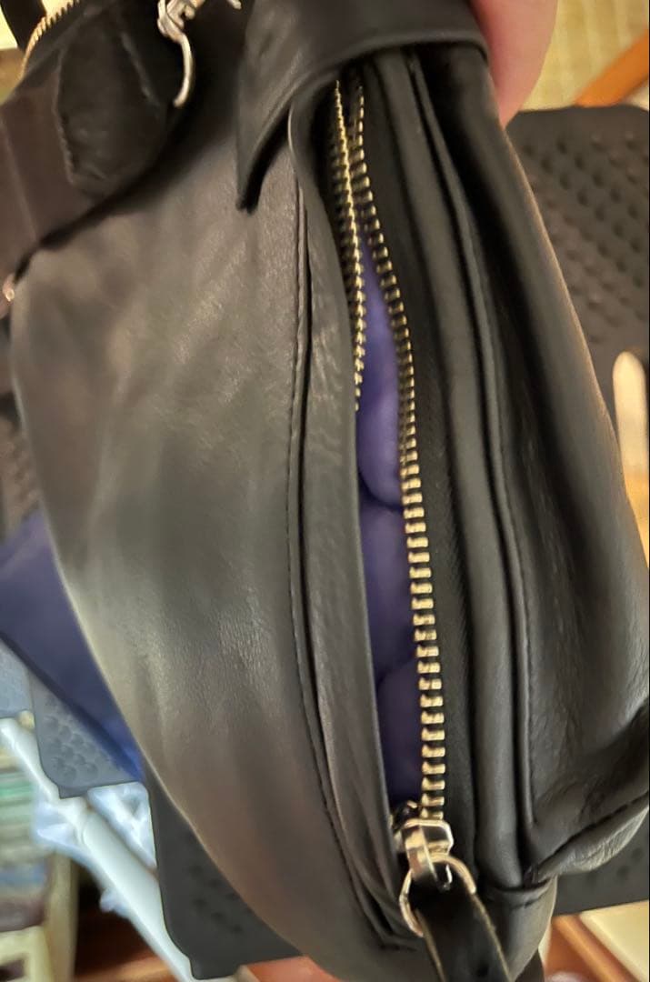 SLOW×BEAMS HELMET BAG SOFT LEATHER Sサイズ