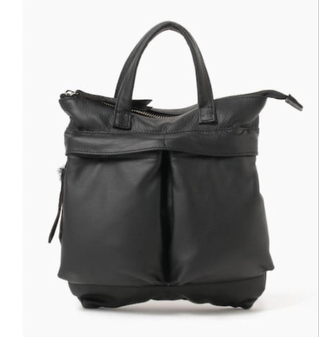 SLOW×BEAMS HELMET BAG SOFT LEATHER Sサイズ