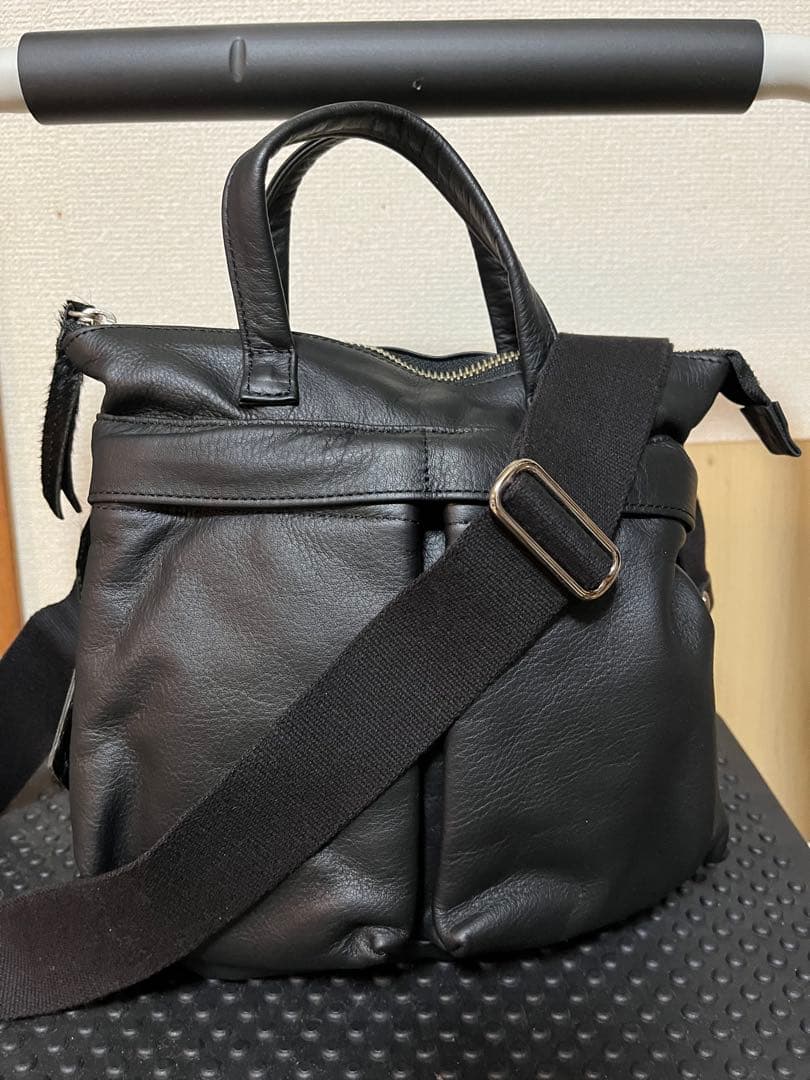 SLOW×BEAMS HELMET BAG SOFT LEATHER Sサイズ