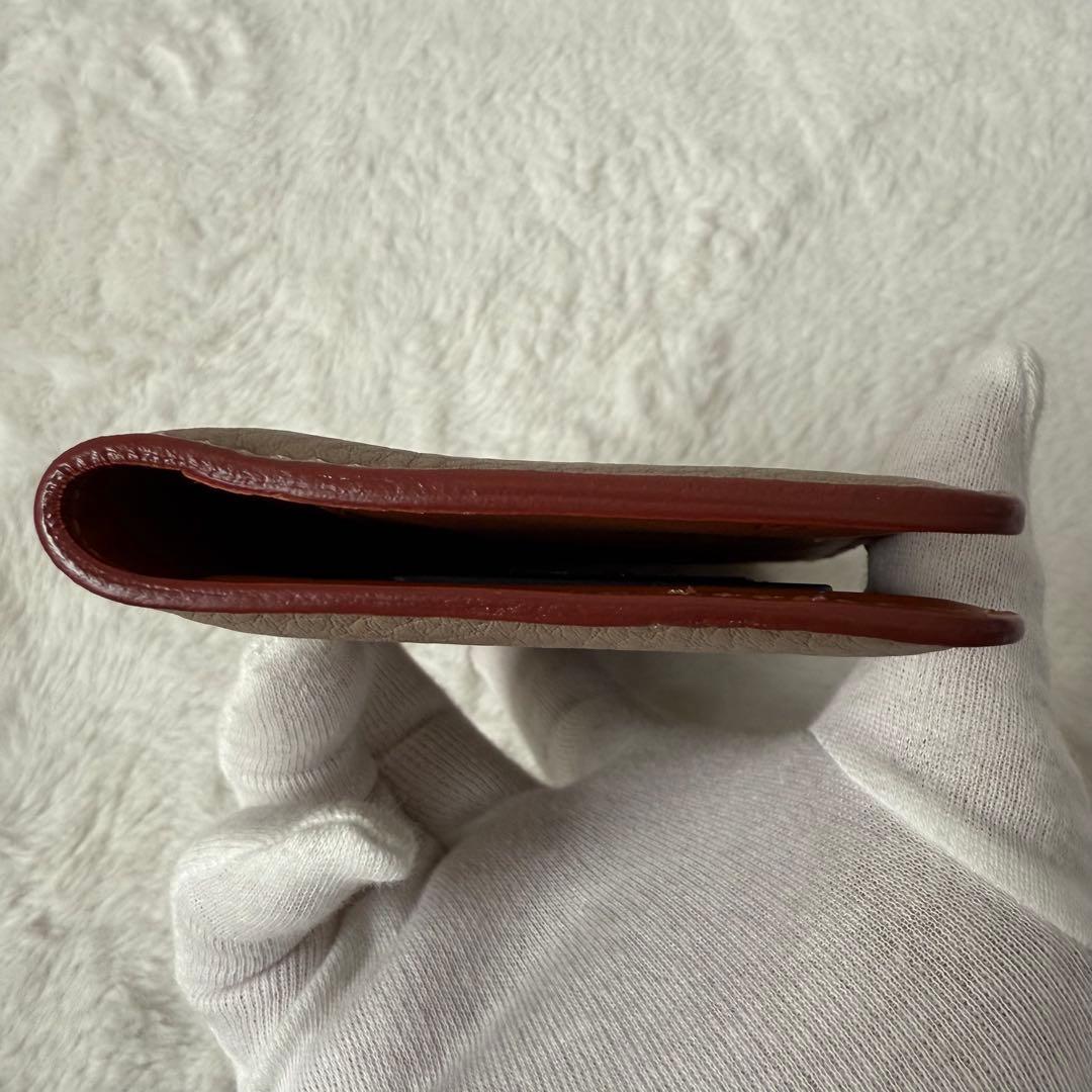 美品 フェリージ 1090 スマホケース レザー ベージュ